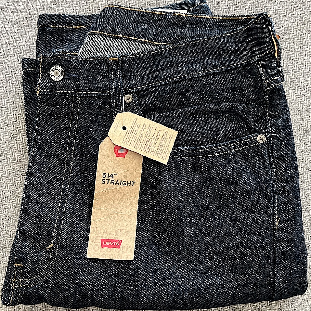 Levi’s 514 Straight Leg Men’s Jeans, NWT, 38”x 32”